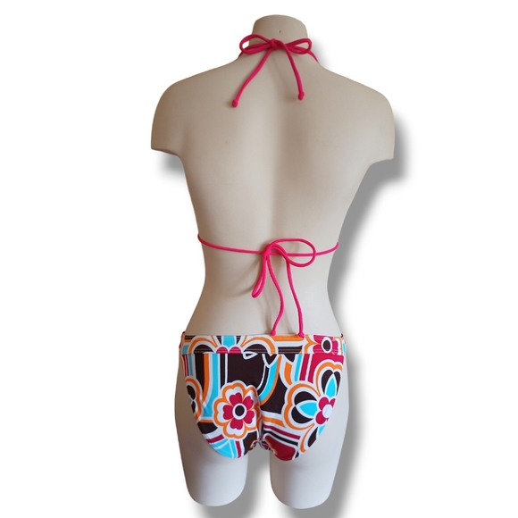 💥 Women's Pink Classic Halter Triangle Bikini Bra Top - Picture 4 of 16